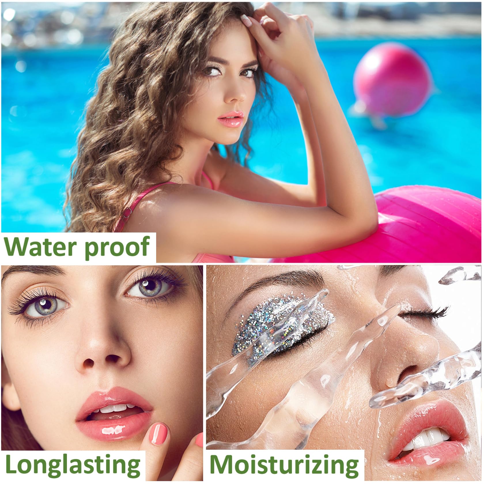 4 Pack Aloe Vera Lipstick,Long Wear Nourishing Lip stick,Waterproof Moisturizing Color Changing Lip Balm Lipstick,Lip Gloss,Magic Temp Color Change Matte Lip Gloss Makeup