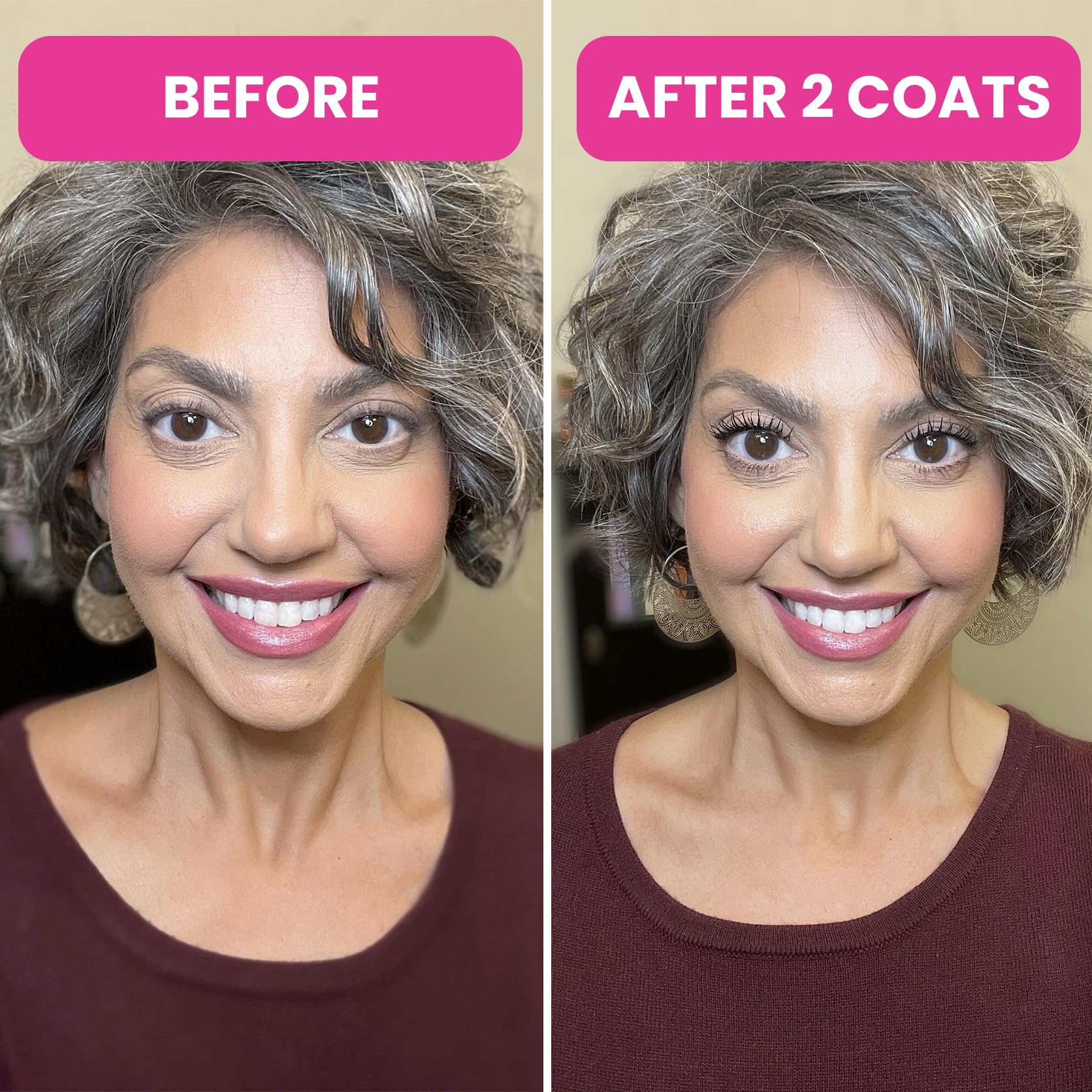 Prime Prometics PrimeLash Mascara for Older Women – Volumizing, Incredible Length in 2 Coats – Long-Stay, Zero Clumps, Hypoallergenic (Black)