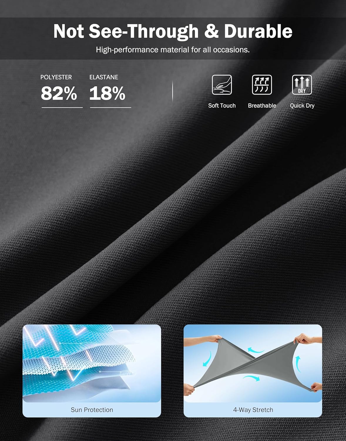 SANTINY 18" Skorts for Women 3 Pockets High Waist Long Athletic Tennis Skirt Golf Skort for Casual Summer Travel