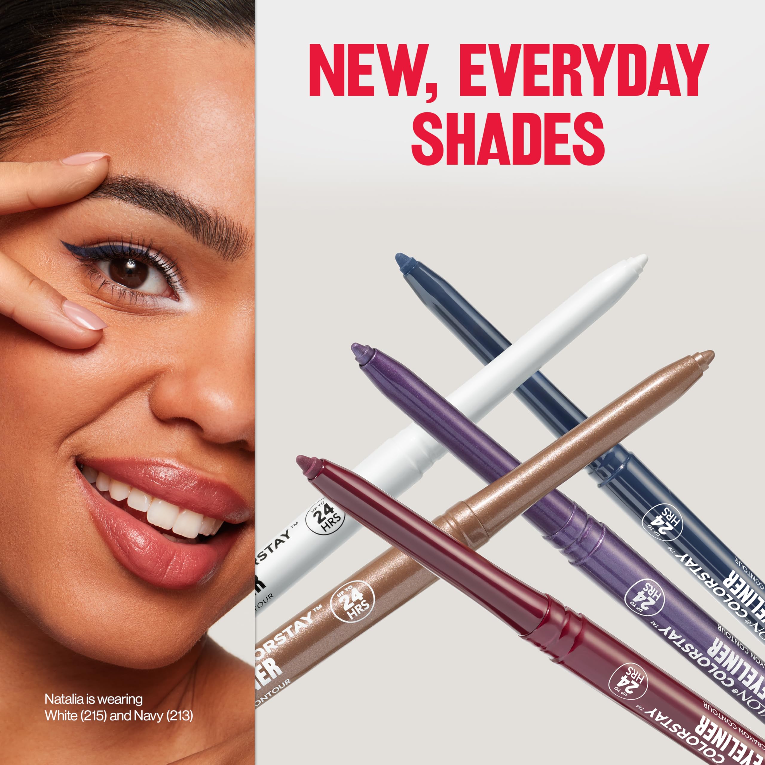 Revlon ColorStay Pencil Waterproof Eyeliner, Smudge-Proof, Eye Makeup with Built-In Sharpener, 202 Black Brown, 0.01 oz