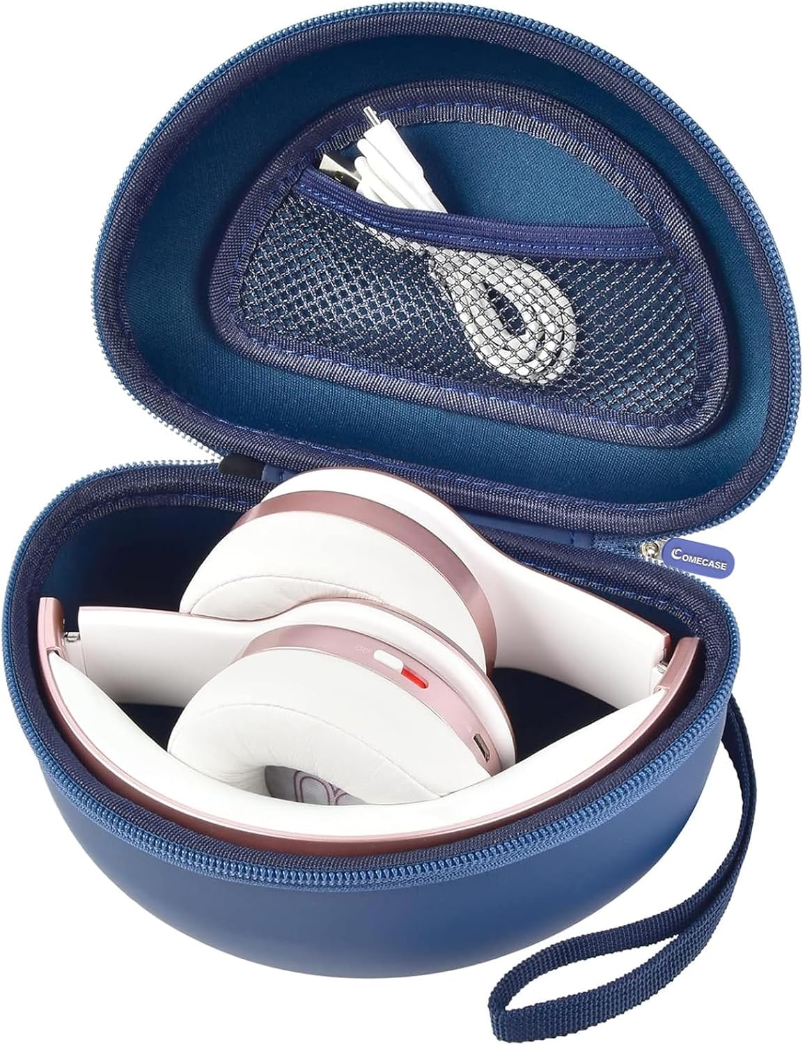 Headphone Case Compatible with Beats Solo 4/ Studio Pro x Kim Kardashian/ Solo3/ Studio3/ Solo2/ Solo Pro Bluetooth On-Ear Headphones Headset - Blue