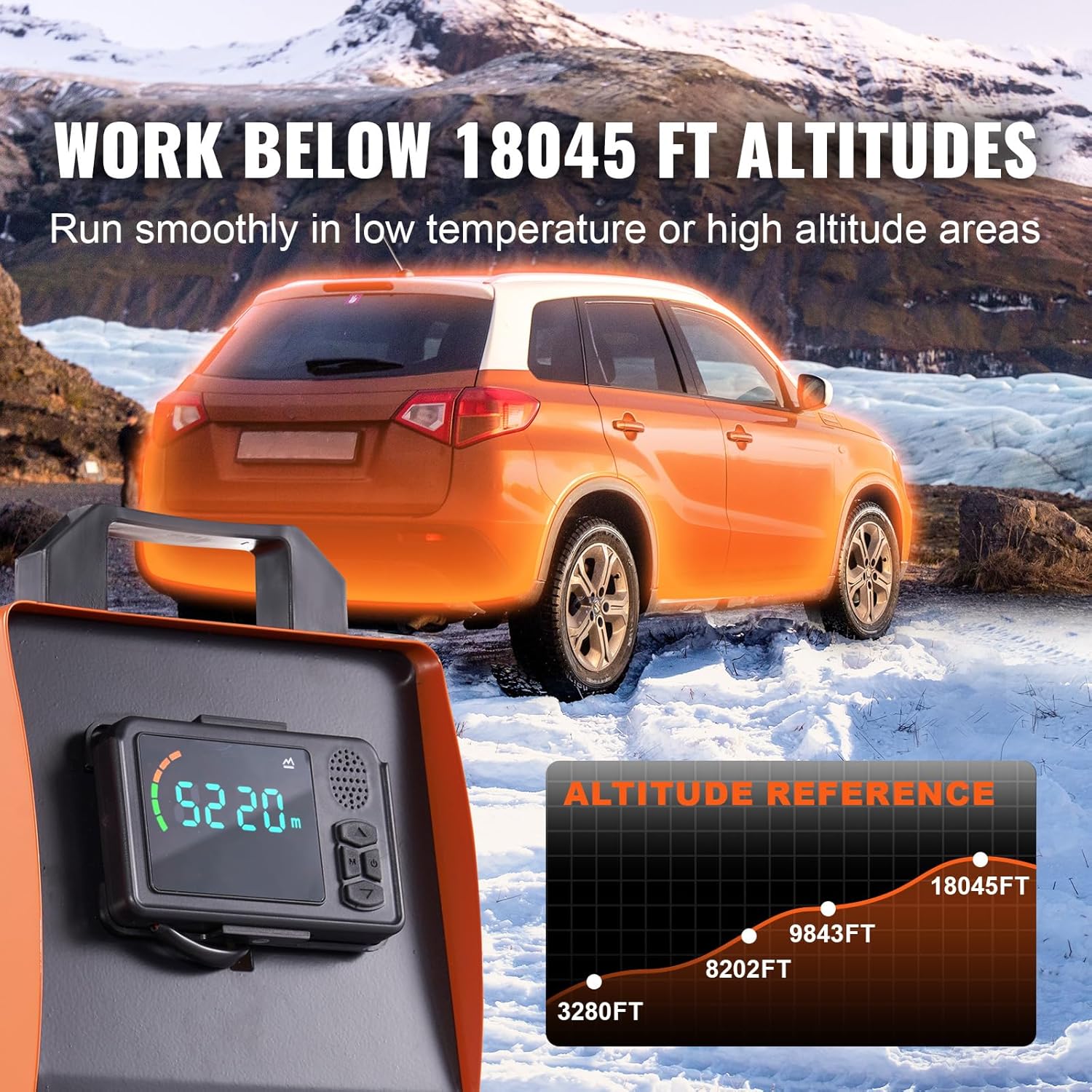 VEVOR 8KW Diesel Heater All in One, Diesel Air Heater with Bluetooth App Control, Portable Parking Heater Automatic Altitude Adjustment Max 18045 ft, Remote Control and LCD, for Vehicles
