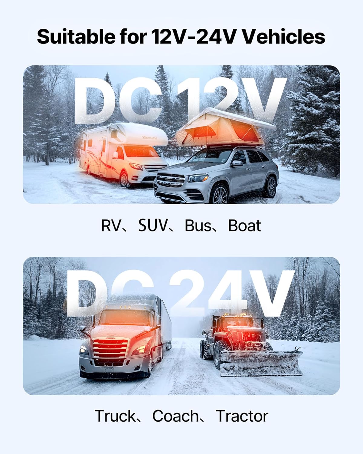 VEVOR 8KW Diesel Heater, DC12-24V, Fast Heating Diesel Air Heater, with Remote Control and Color Digital Display, 10L Fuel Tank, Low Noise, Voice Announcement, for RV, Truck, Boat and Trailer