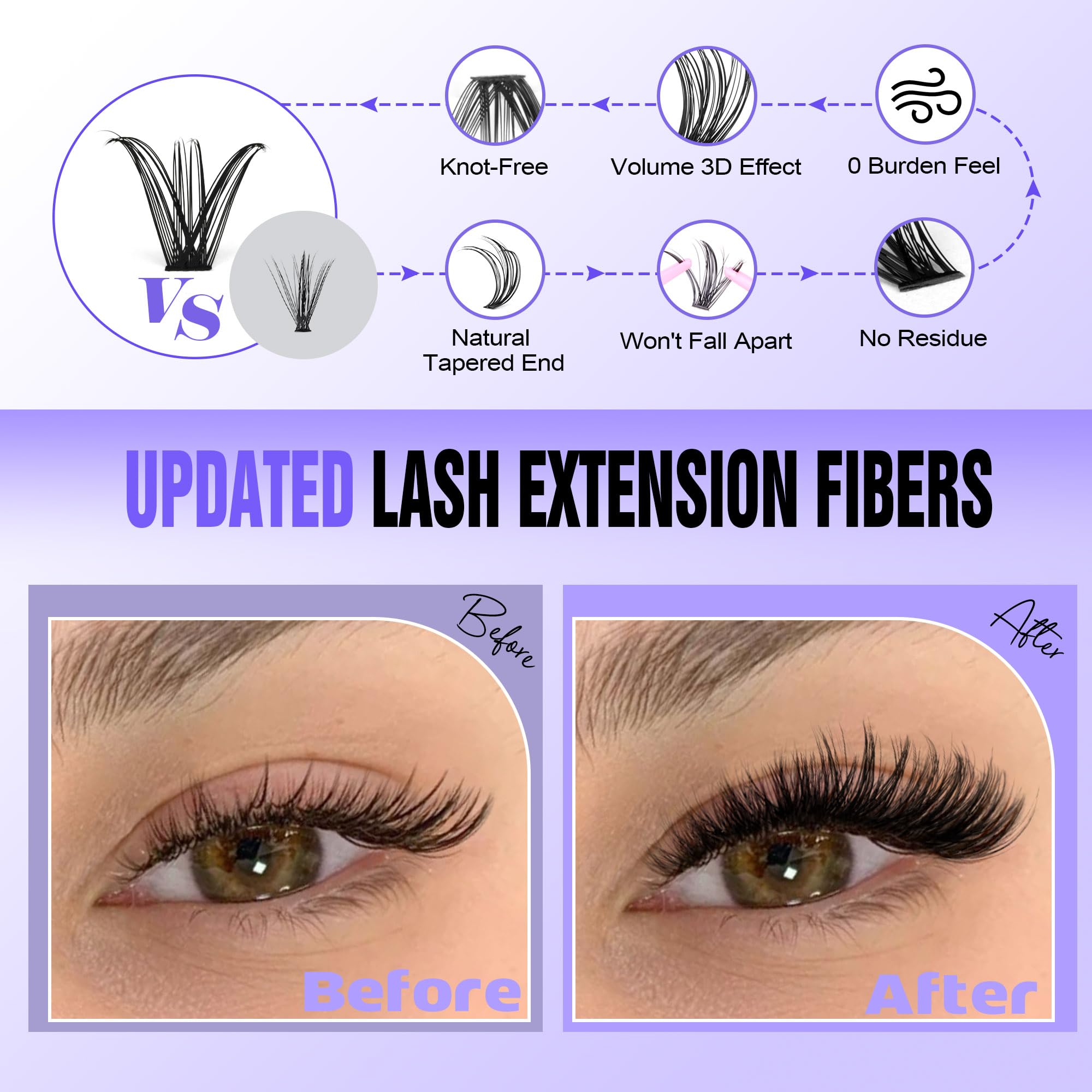 Pawotence Lash Extension Kit DIY 280pcs Lash Clusters Eyelash Extension Kit, 9-16mm 30D 40D Individual Lashes Kit with Lash Bond and Seal, Lash Tweezers for Self Use (30D&40D, 0.07D, 9-16mm, Kit)