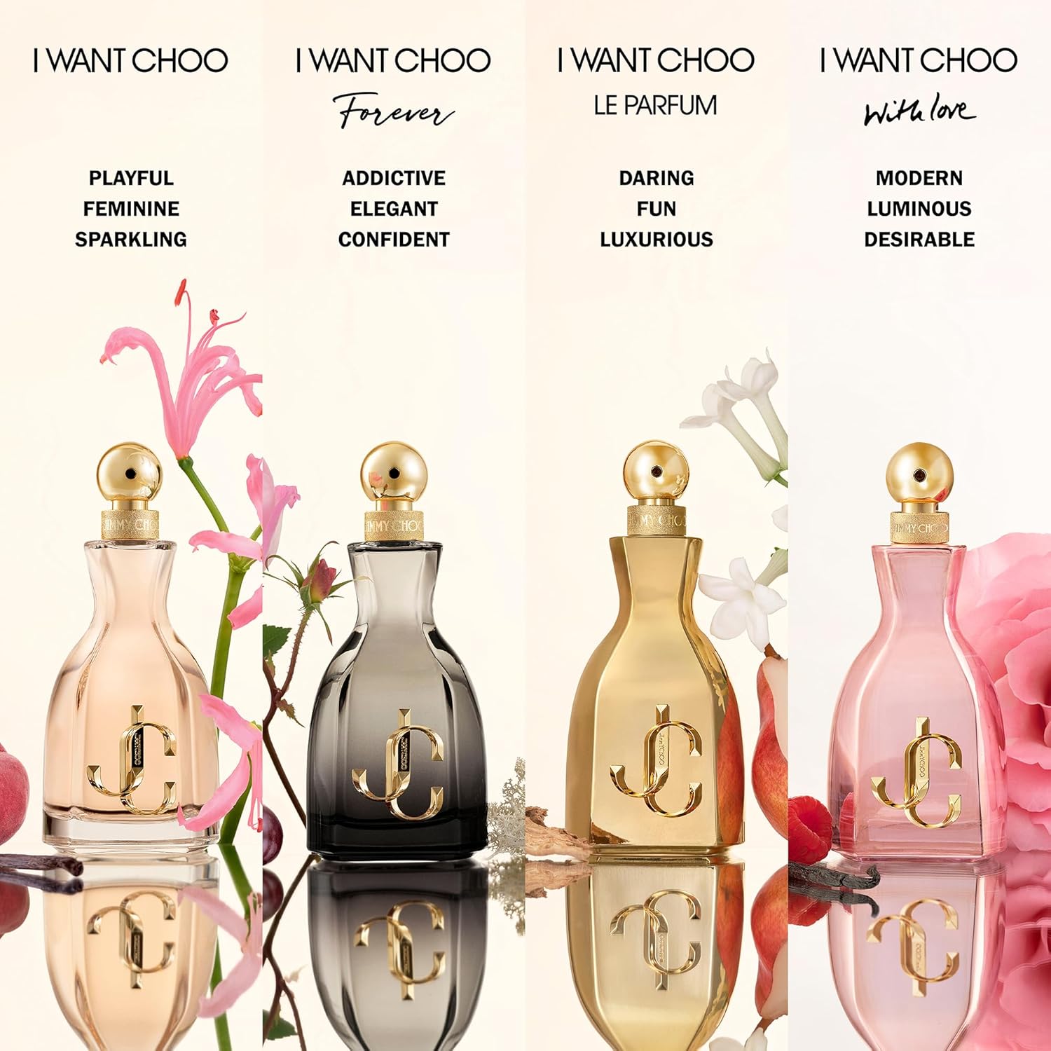 Jimmy Choo - I Want Choo With Love Eau de Parfum - Women's Fragrance - Floral & Ambery - With notes of Orange Flower Petals, Rose & Vanilla