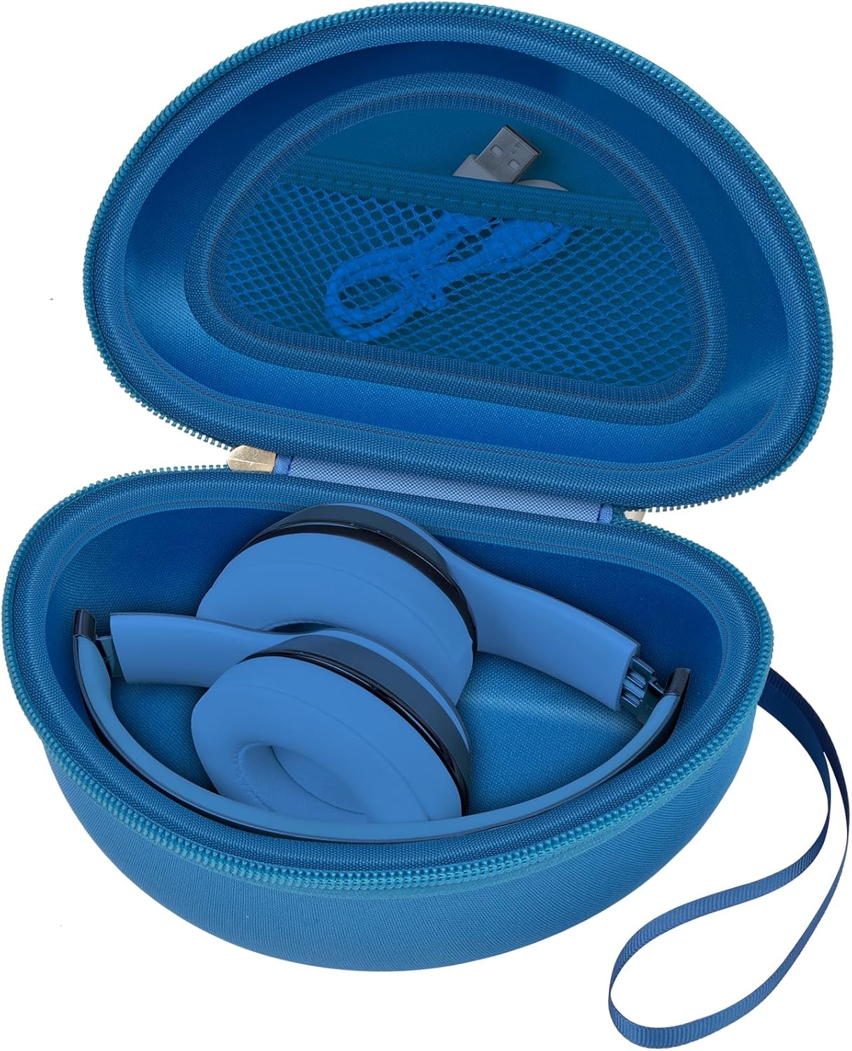 Headphone Case Compatible with Beats Solo 4/ Studio Pro x Kim Kardashian/ Solo3/ Studio3/ Solo2/ Solo Pro Bluetooth On-Ear Headphones Headset - Blue