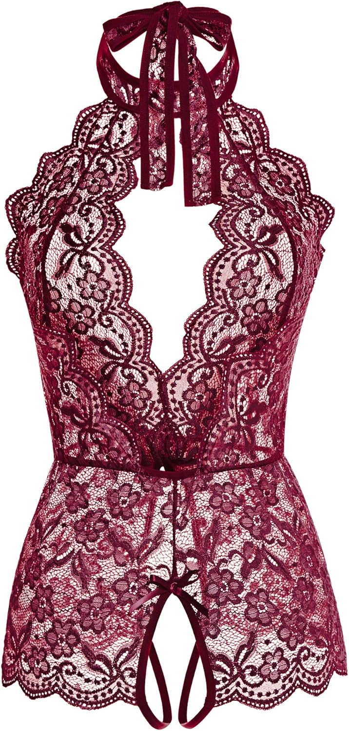 Ababoon Women One Piece Lingerie Lace Sexy Baby Dolls Teddy Sleepwear