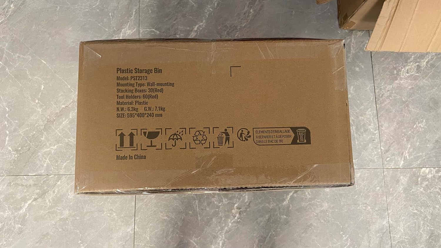 VEVOR Wall Mounted Storage Rack System, 30-Bin Parts Rack Organizer with Wall Panels/Tool Holders/Hooks, Garage Plastic Shop Tool Organizer for Nuts, Bolts, Screws, Nails, Beads, Buttons