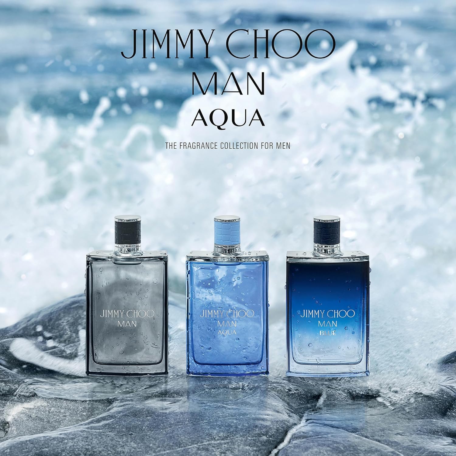 JIMMY CHOO - Man Aqua Eau de Toilette - Men's Fragrance - Fougere Marine Woody - With notes of Grapefruit, Clary Sage & Salty Moss