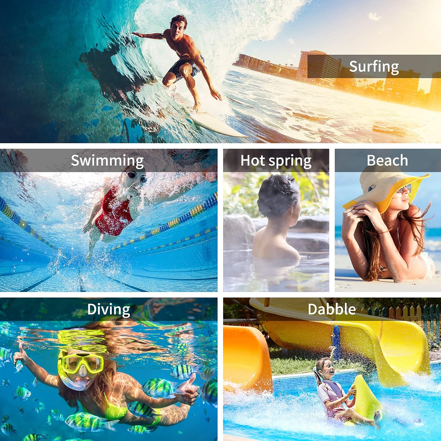 UNBREAKcable Waterproof Phone Pouch-2 Pack IPX8 Waterproof Phone Case for iPhone 16 15 14 13 12 11 Pro Max & Samsung S25 S24 S23-Dry Bag & Travel Essentials for Beach, Pool, Kayak & Cruise-7" Black