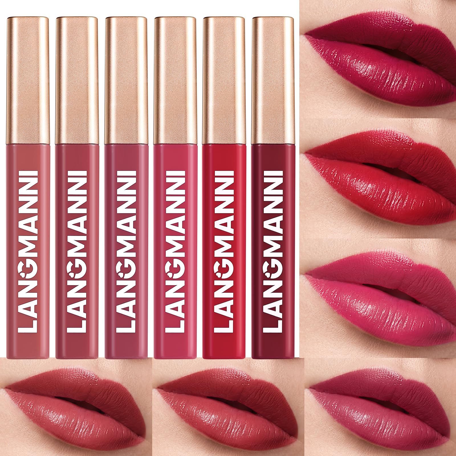 Jolilab 12 Colors Cream Texture Lip Gloss Set - Highly Pigmented,Hydrating, Moisturizing Makeup for Women(Set 12Color)