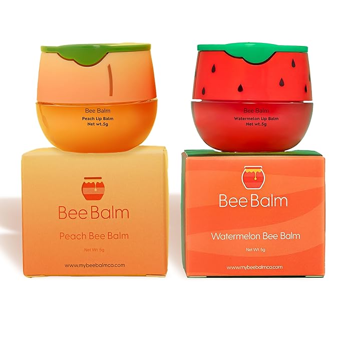 Original My Bee Balm Lip Balm - Propolis Hydrating Balm Honey Pot for Dry, Chapped & Cracked Lips - Enriched with Propolis, Honey & Vitamin E - Soften, Smooth & Reduce Lip Lines