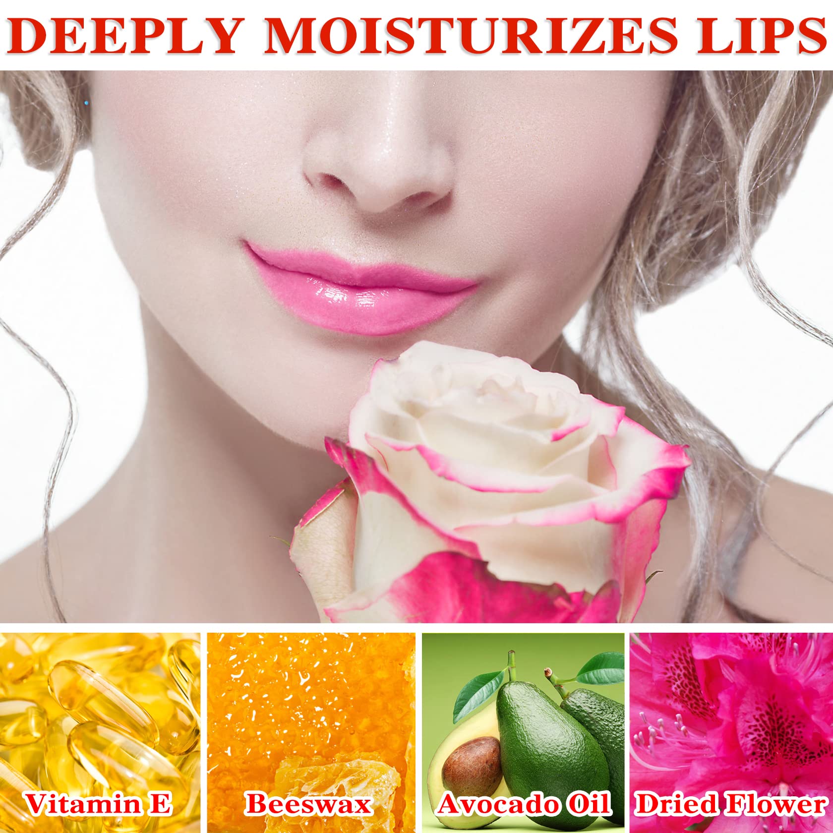4 Pack Aloe Vera Lipstick,Long Wear Nourishing Lip stick,Waterproof Moisturizing Color Changing Lip Balm Lipstick,Lip Gloss,Magic Temp Color Change Matte Lip Gloss Makeup