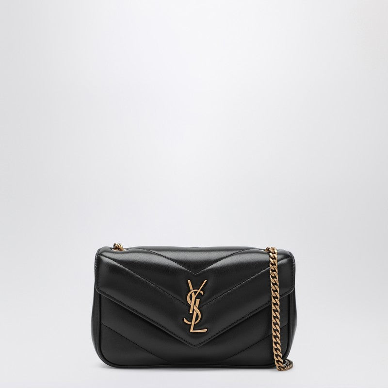Saint Laurent Loulou Mini Black Leather Bag Women