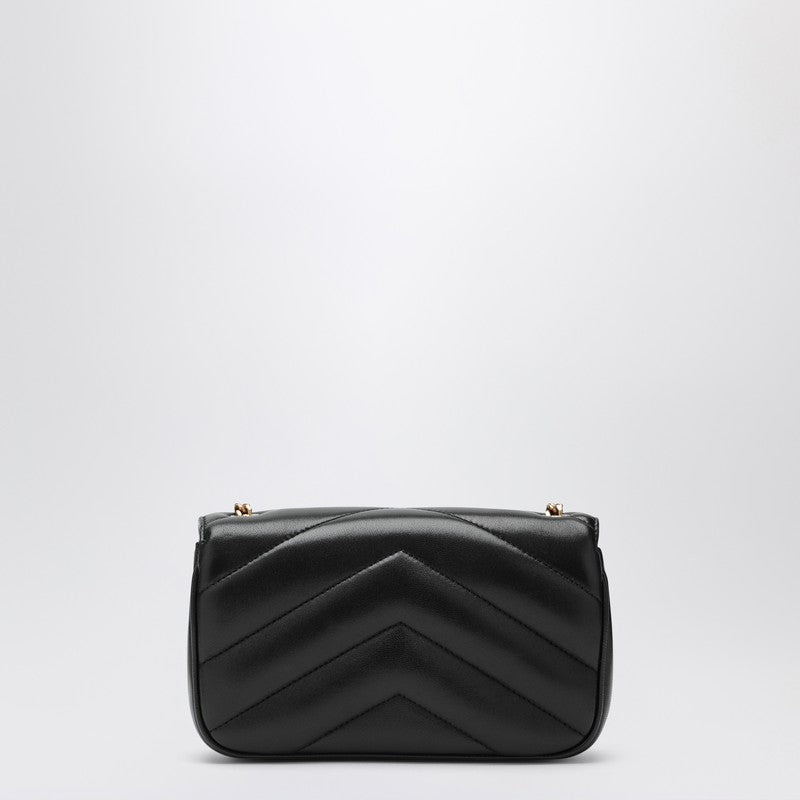 Saint Laurent Loulou Mini Black Leather Bag Women