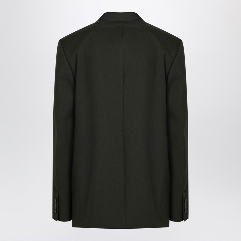 Gucci Military Green Double-Breasted Jacket In Wool Men