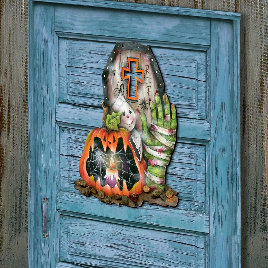 Scary Harry Halloween Door Decor by Jamie Mills-Price - Thanksgiving Halloween Decor - 8457405H