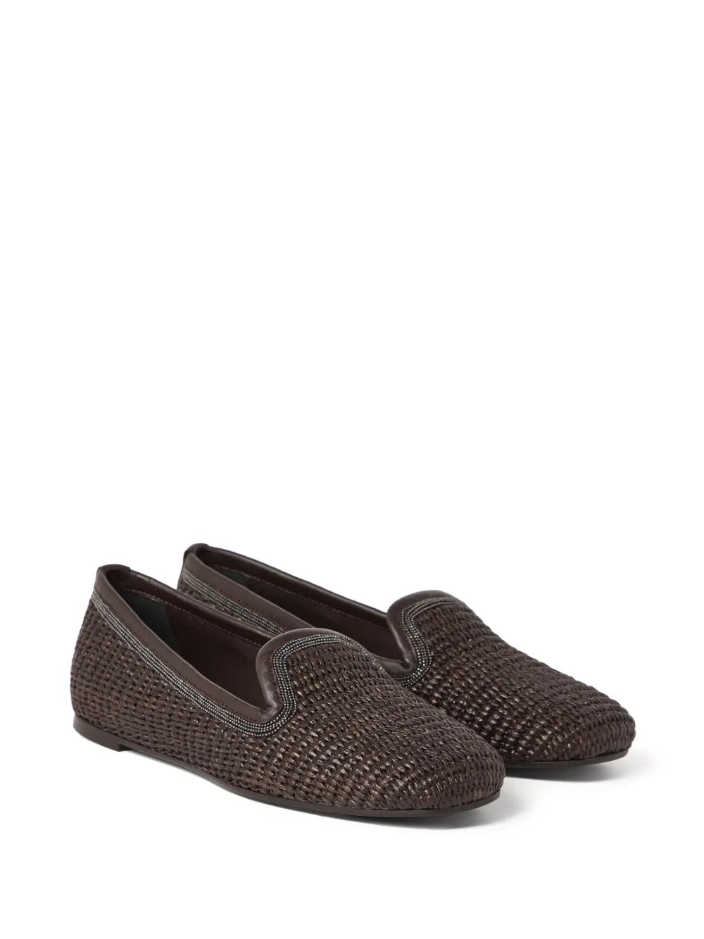 Brunello Cucinelli Women Slippers With Woven Design