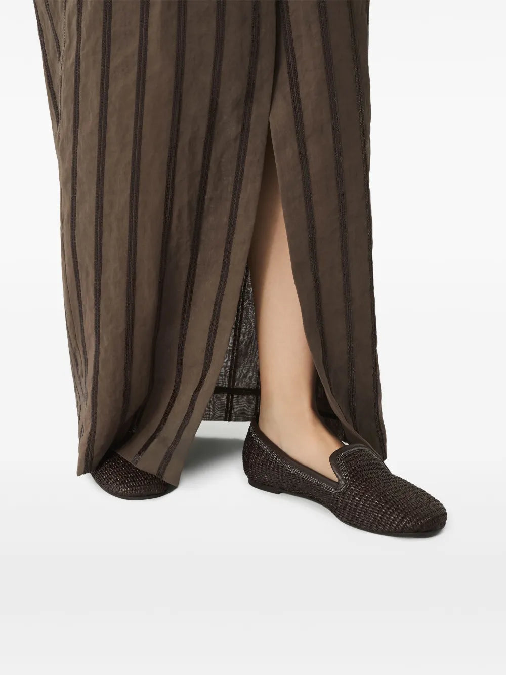 Brunello Cucinelli Women Slippers With Woven Design