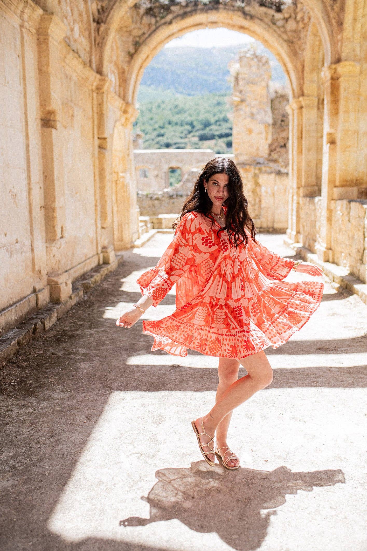 ACAPULCO RED SHORT DRESS