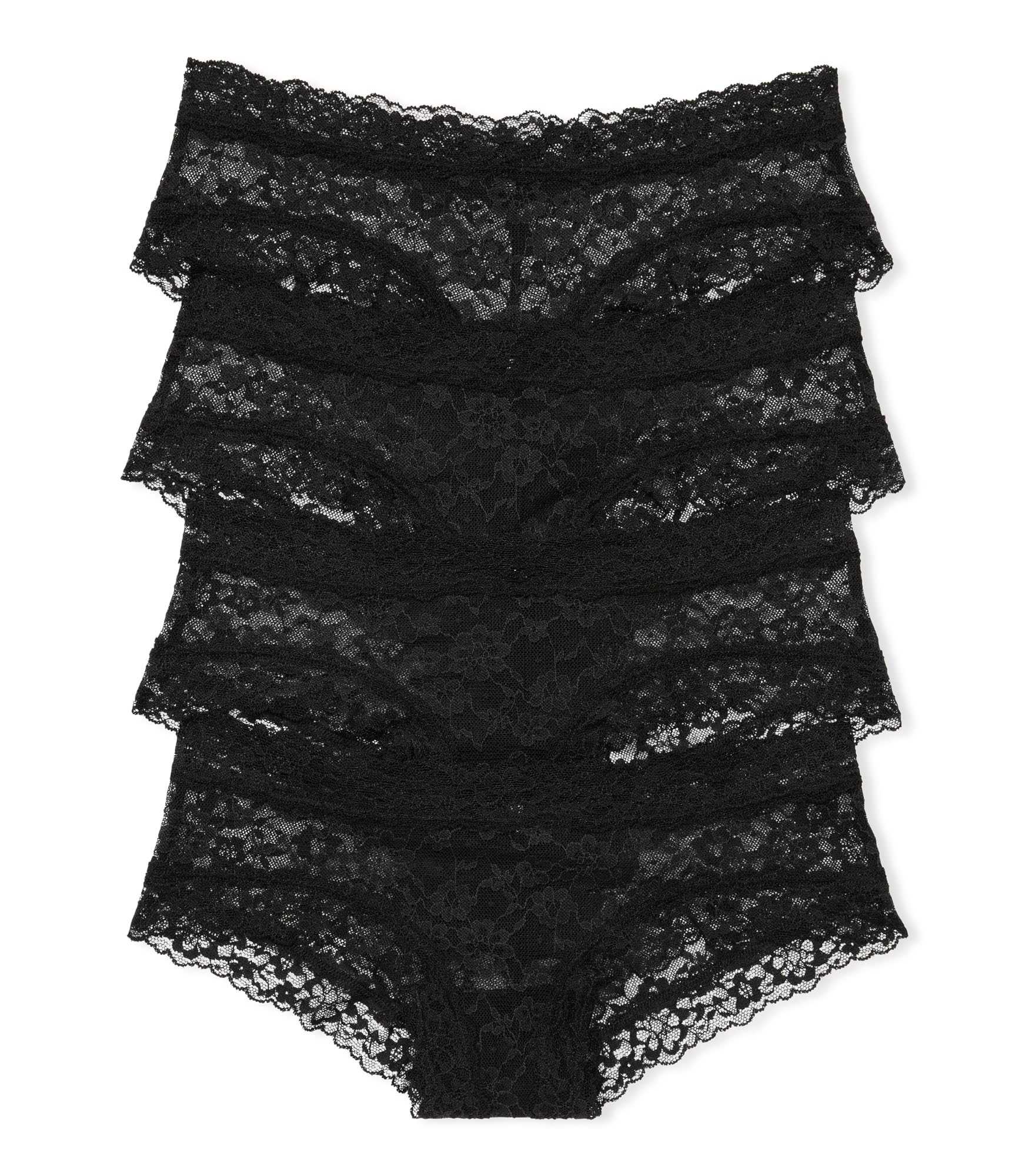 Victoria's Secret Lace Cheeky Panty Pack, Cheeky Panties for Women, Lace Panties, Hipster Panties, Ladies Underwear, Neutral Mix (M)