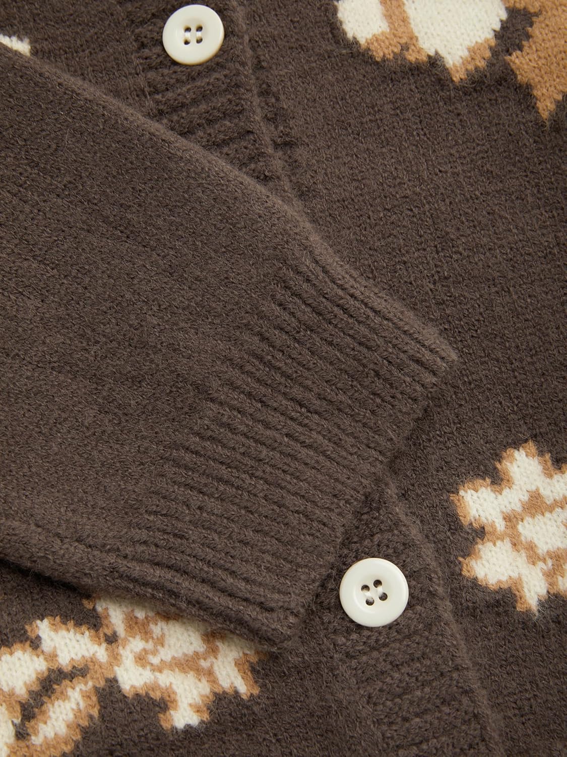 CIDER Women Going Out Knit Cute Cardigan Sweater Sheep Embroidery Ribbon Tie Casual Cardigan