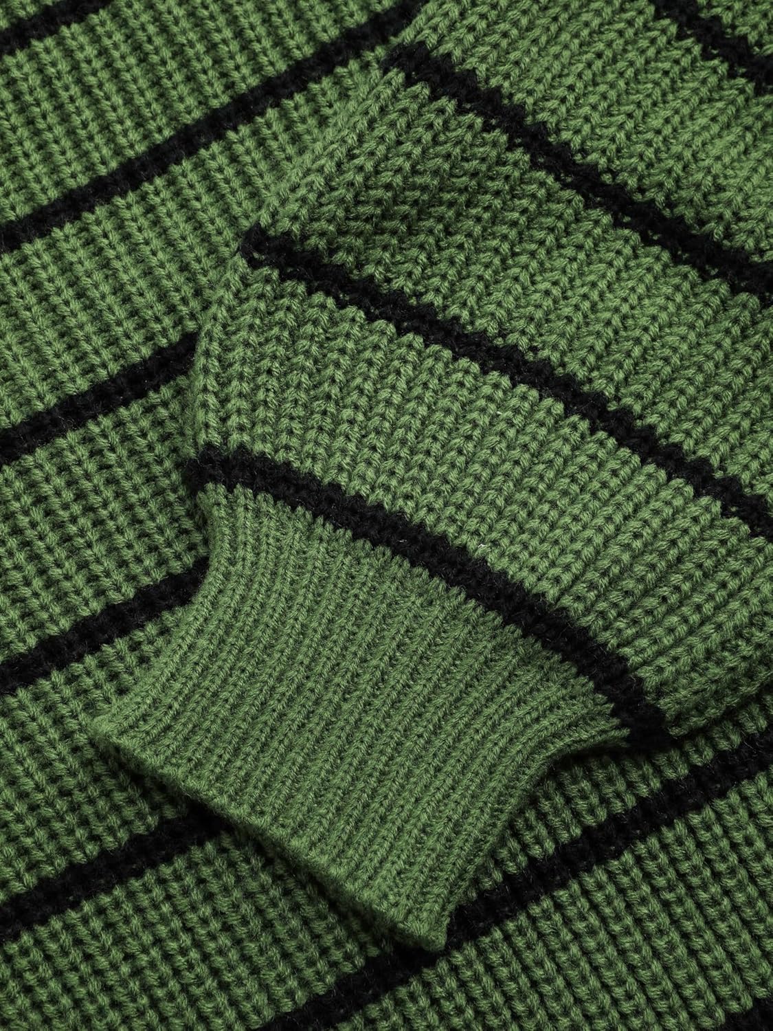 CIDER Women’s Cropped Striped Sweater Long Sleeve Crew Neck Trendy Pullover Tops