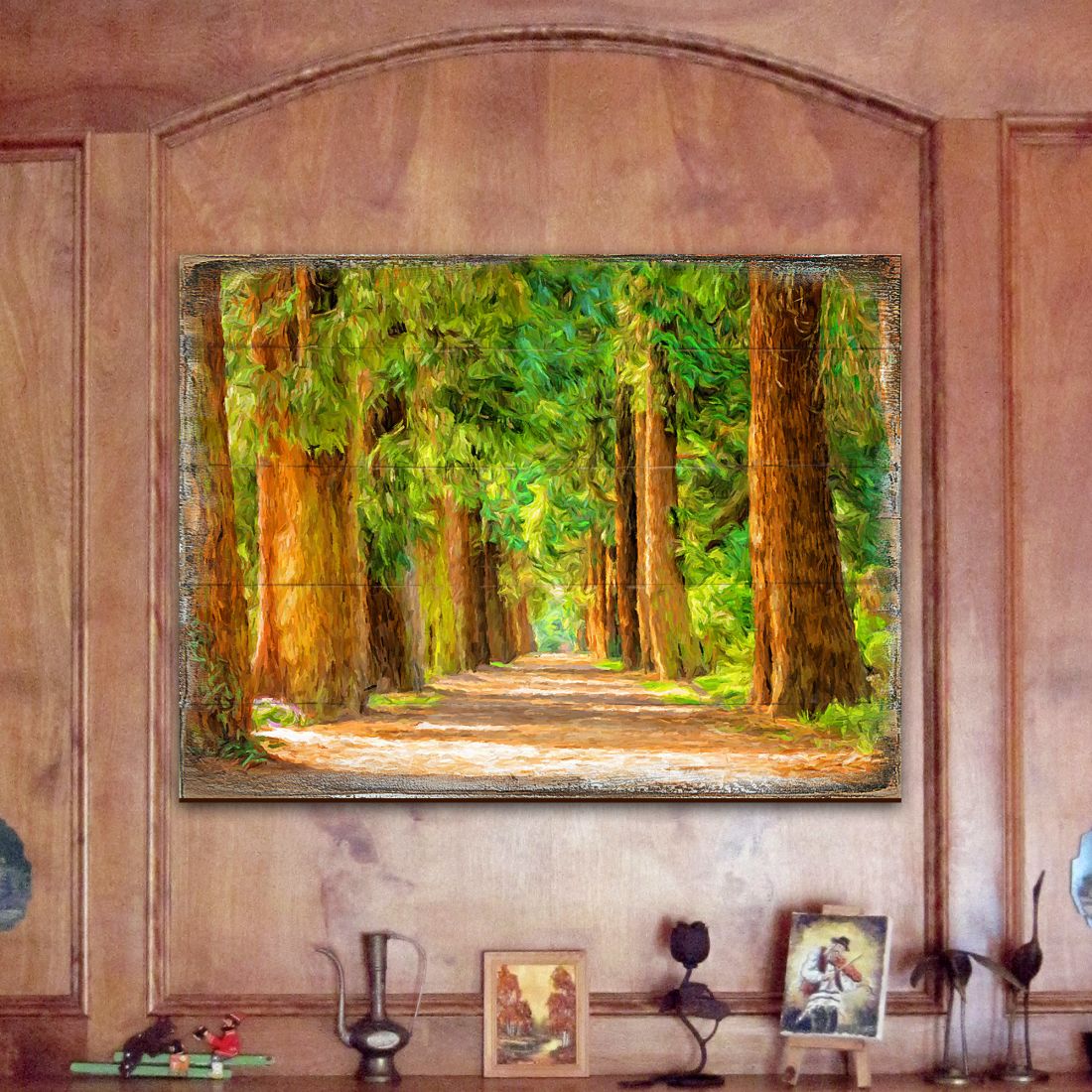 Laverriere Forest Art Wooden Wall Art by Nature Wonders - Nature Wildlife Decor - 95244B