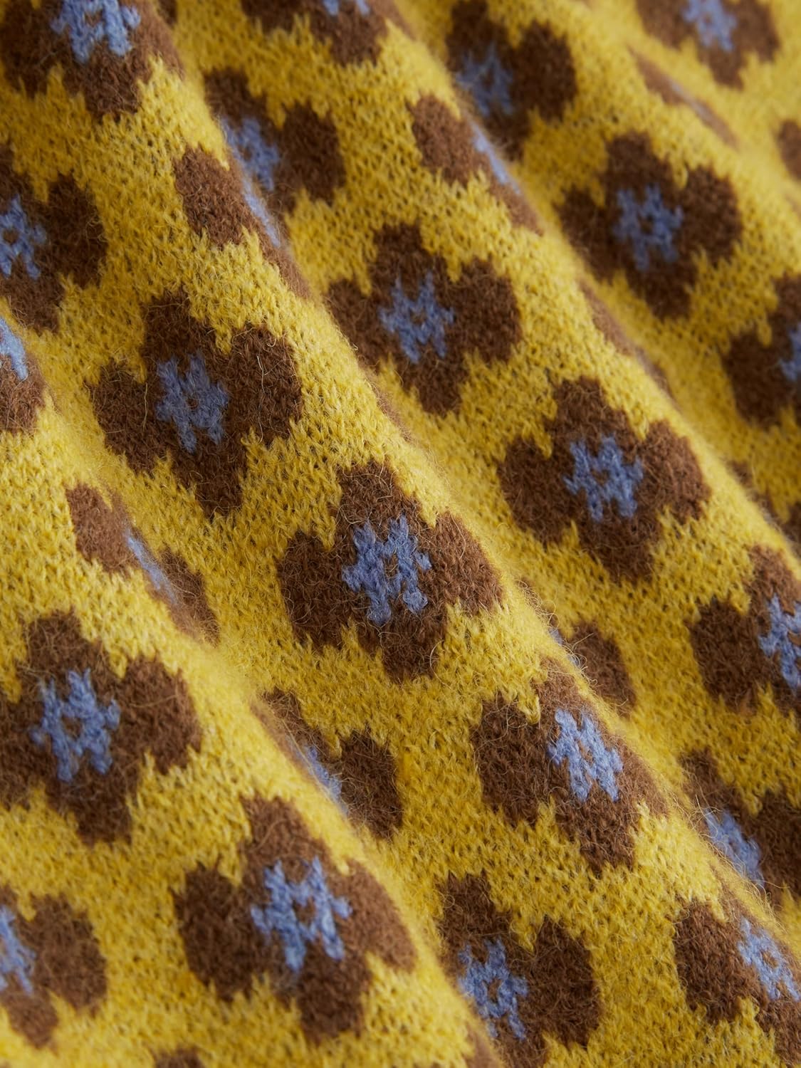 CIDER Women Sweaters Floral Crew Neck Long Sleeve Pullover Sweater Trendy Casual Fall Outfits