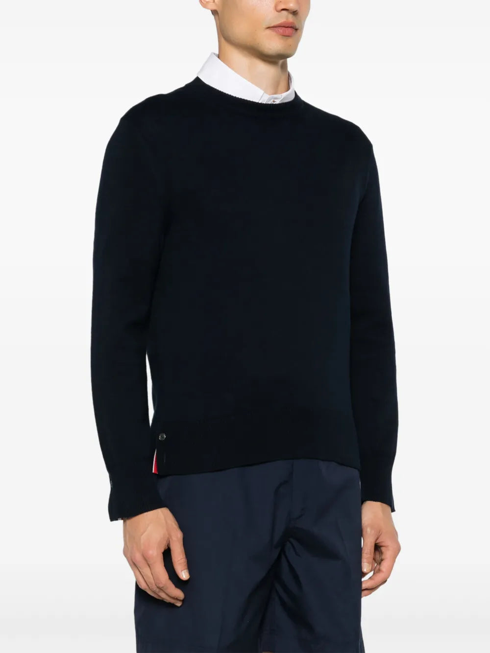 Thom Browne Men 4-Stripe Detail Sweater
