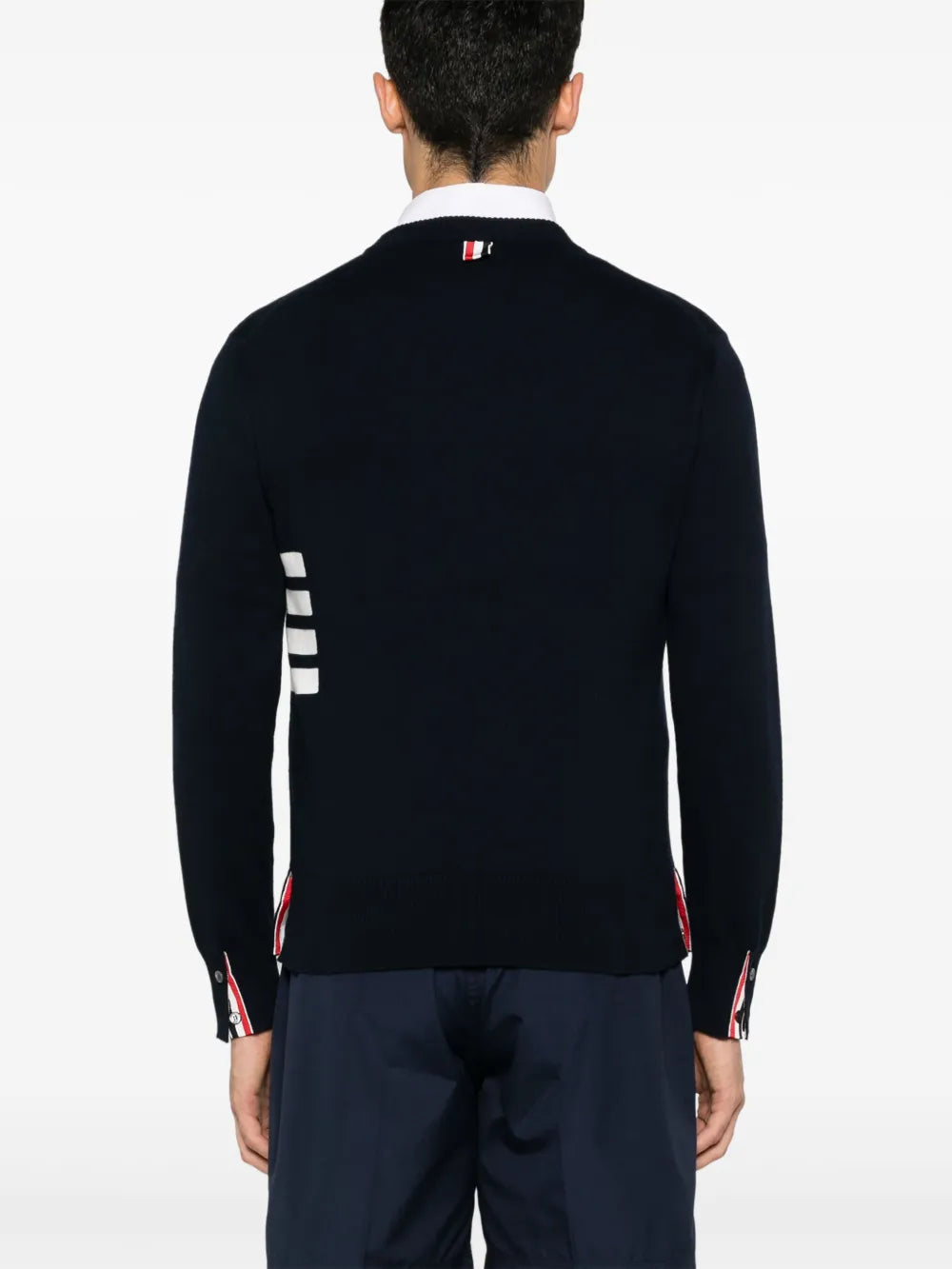 Thom Browne Men 4-Stripe Detail Sweater