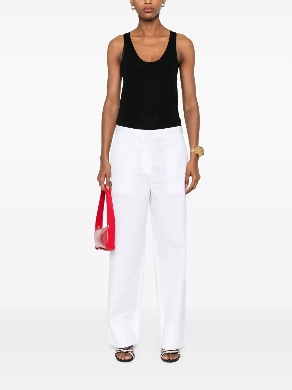 Toteme Women Trousers With Stitching Detail