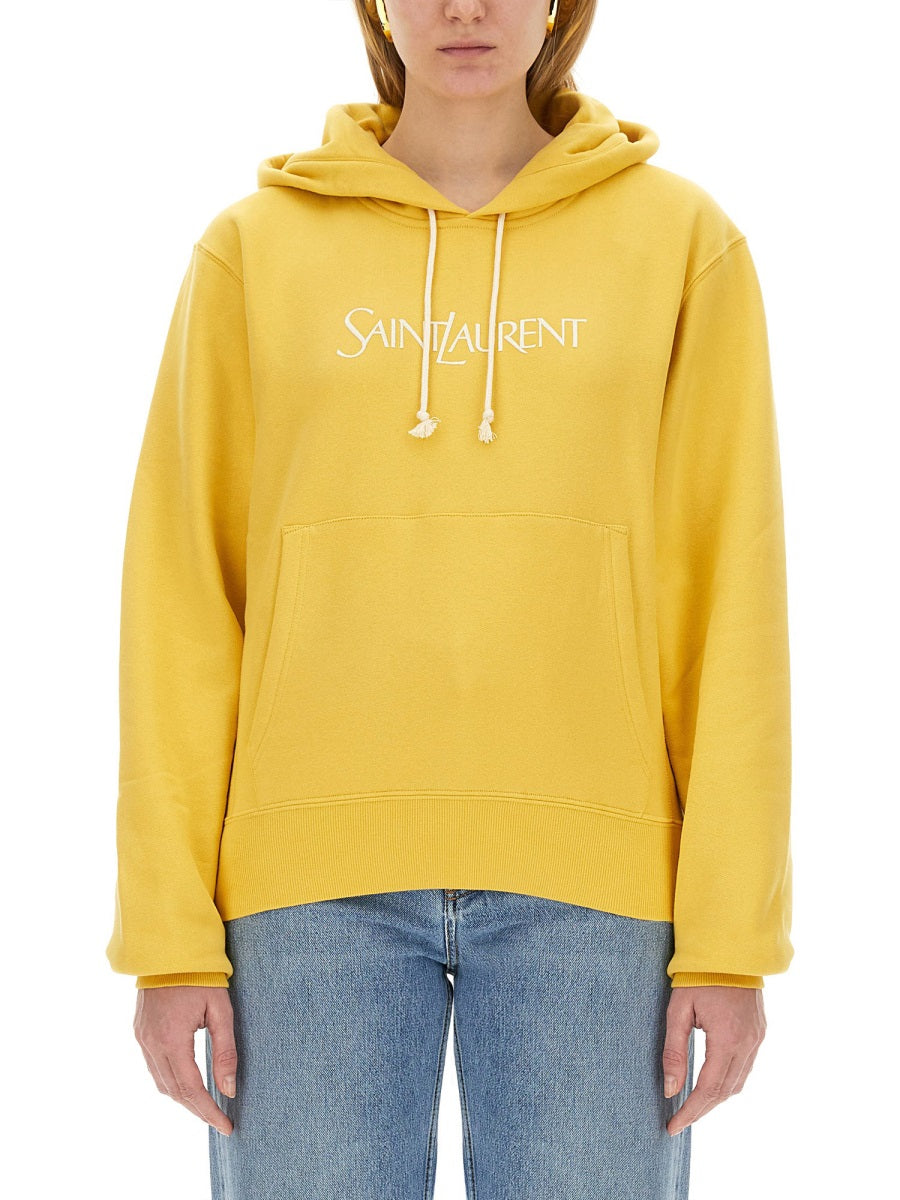 Saint Laurent Women Sweatshirt With Logo