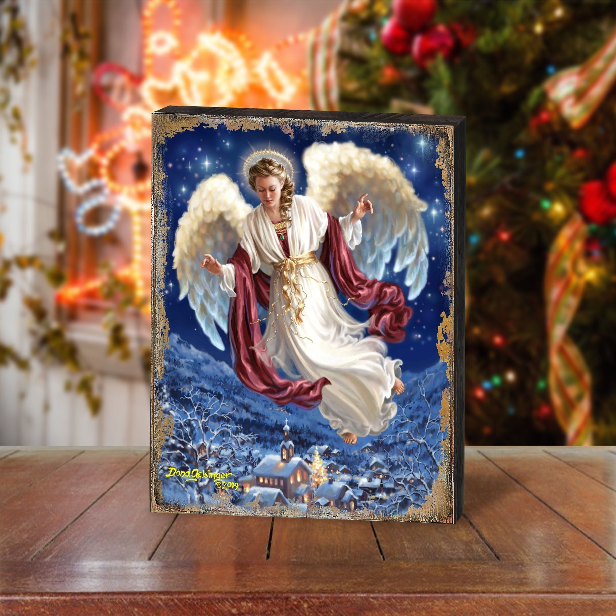 Piece on Earth Wooden Wall Art by D. Gelsinger - Nativity Holiday Décor - 95663B08