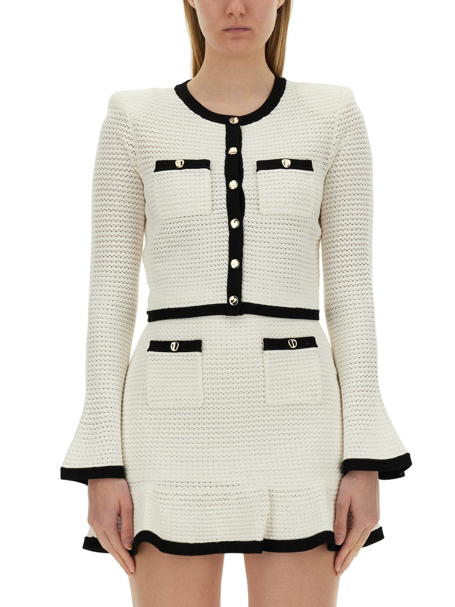 Self-Portrait Women Crochet Cardigan