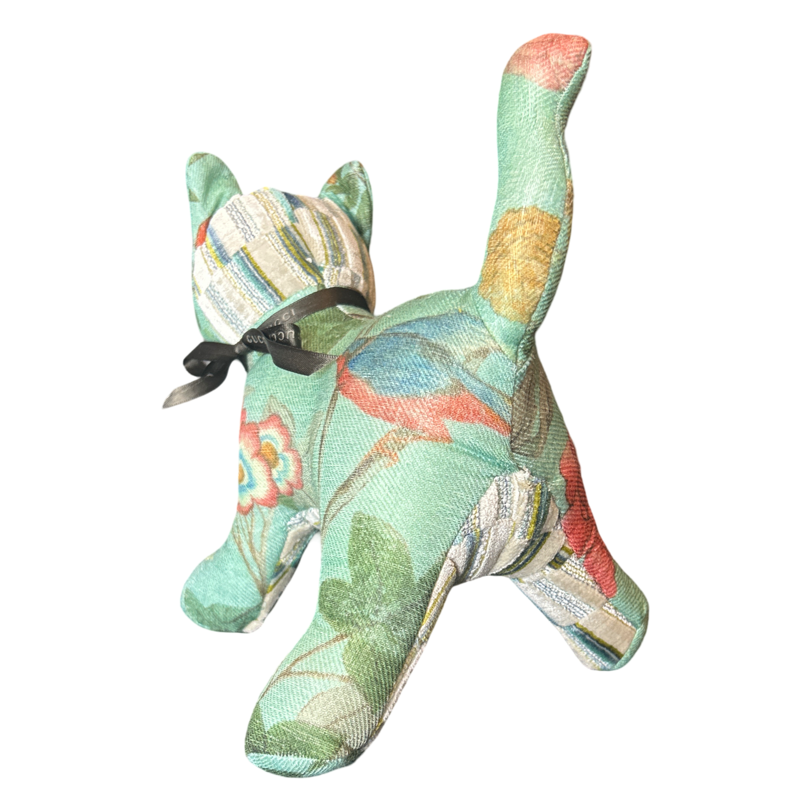 Chinoiserie Tree of Life Silk Scarf Patchwork Kitten