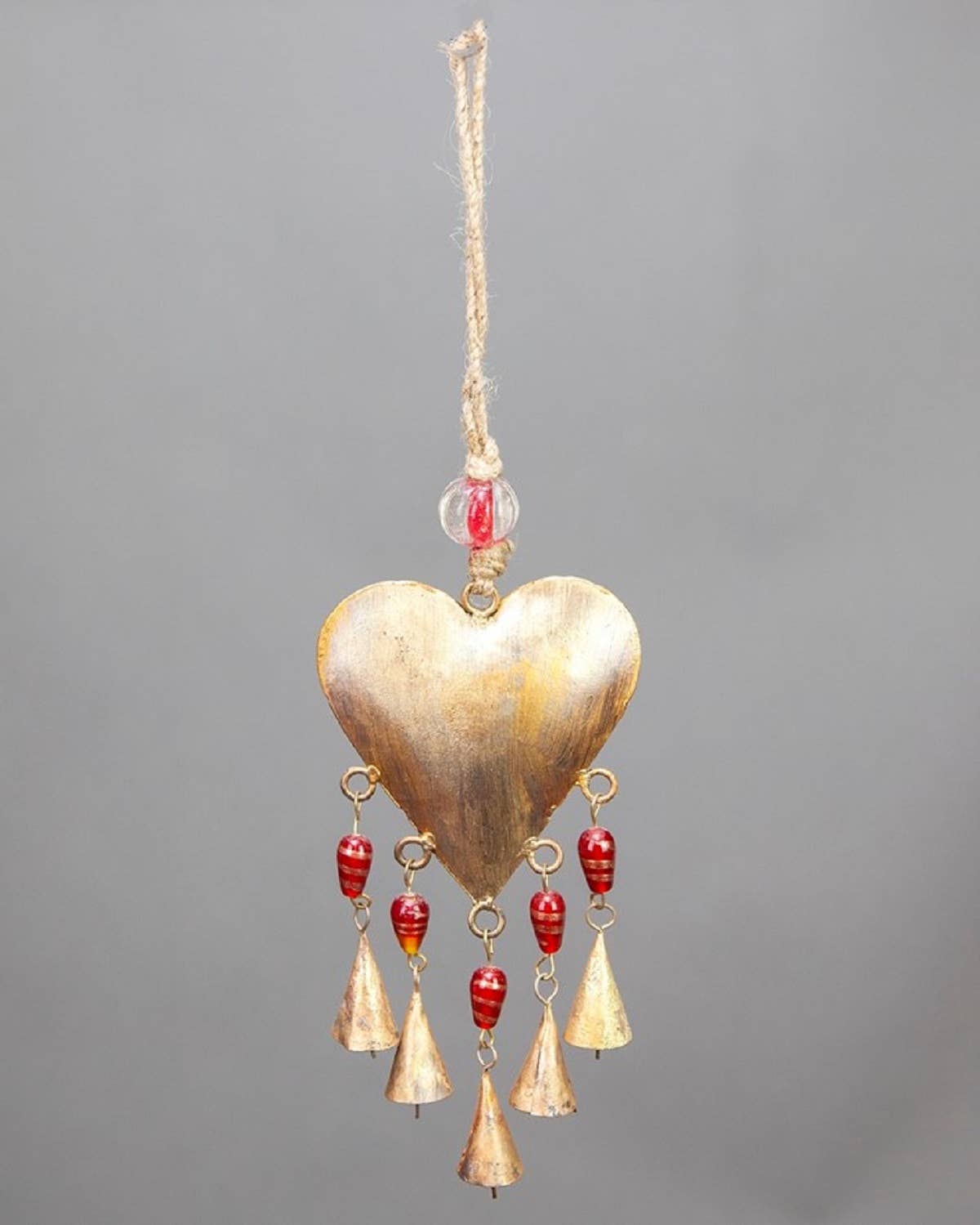 Heart Chime brass bells decorative ornaments by OMSutra