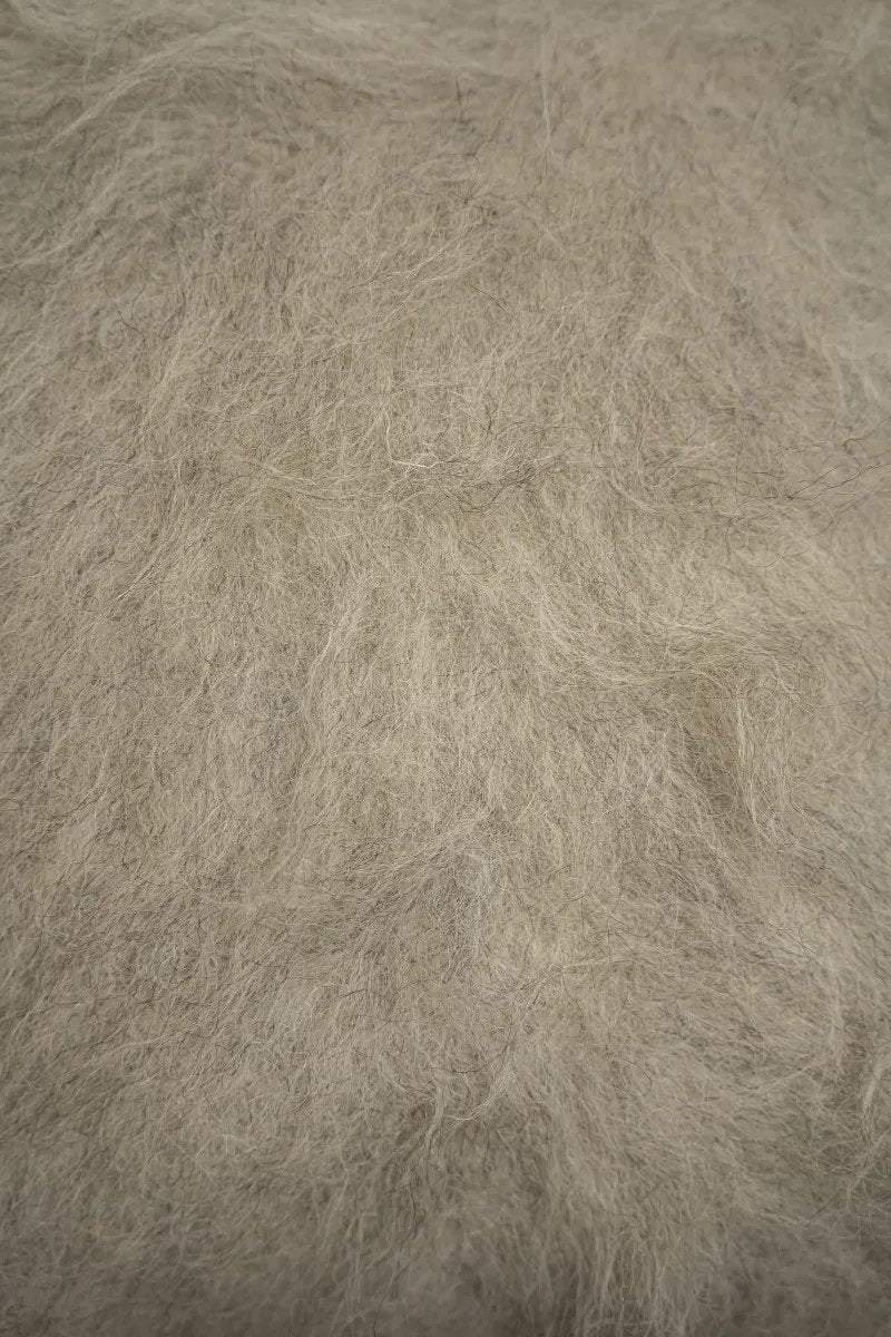 Organic Wool Pillow - Handwoven Brushed Wood Decorative Pillow