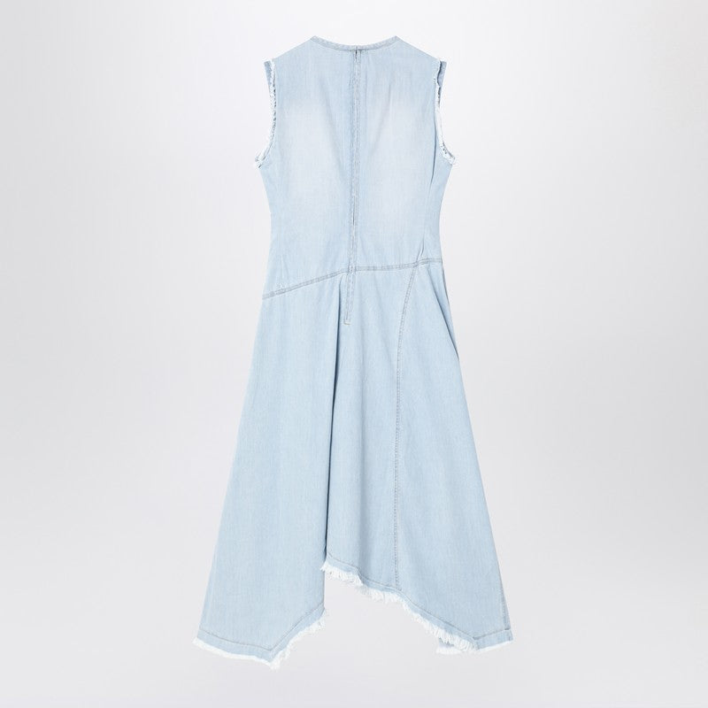 Acne Studios Light Blue Denim Asymmetric Dress Women
