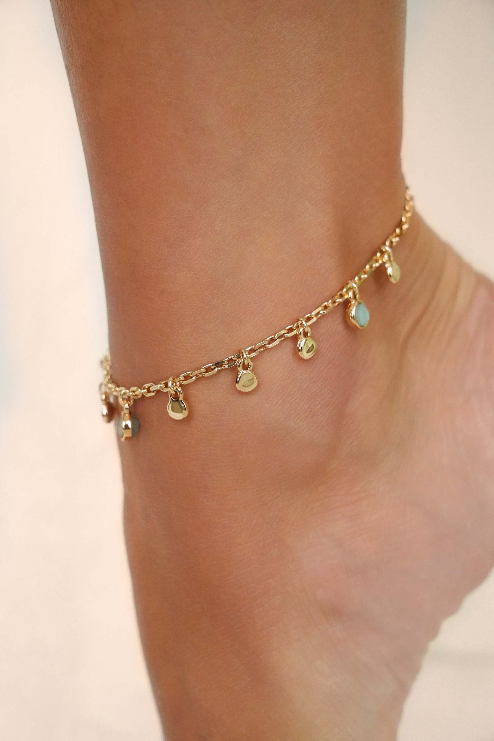 Sea Glass Anklet