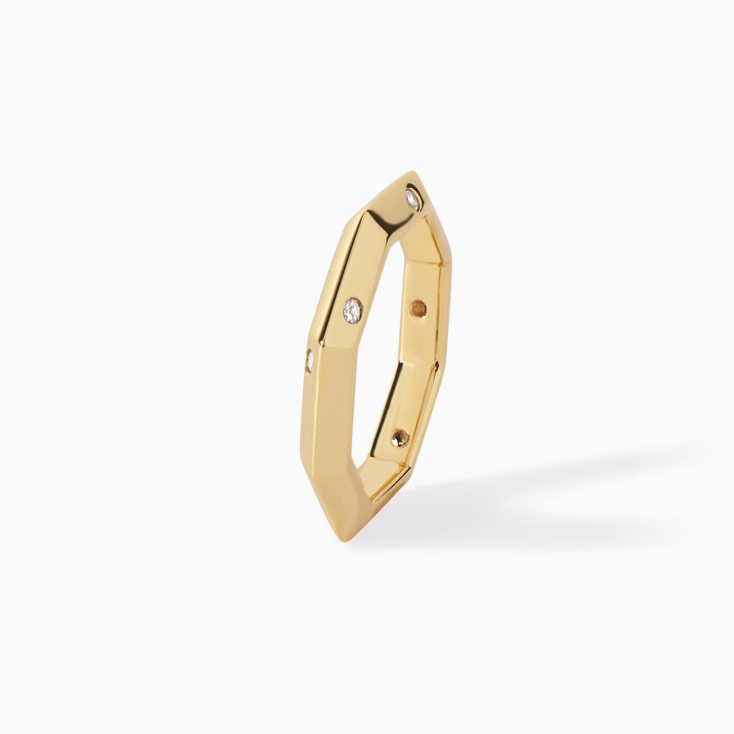 The Athena Double-Sided Burnish Ring by Ora Ana