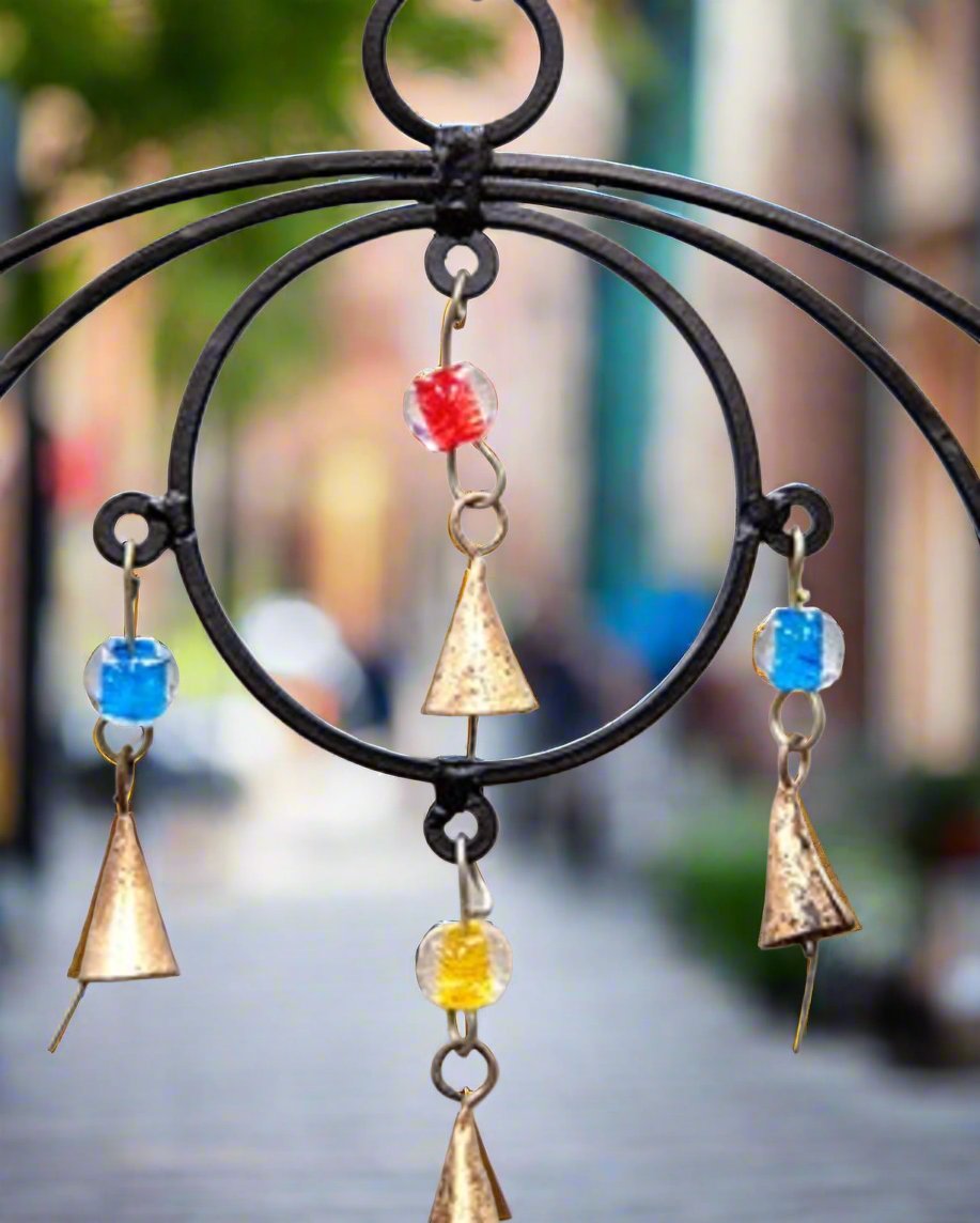 Triple Circle Chime with beads and bells by OMSutra