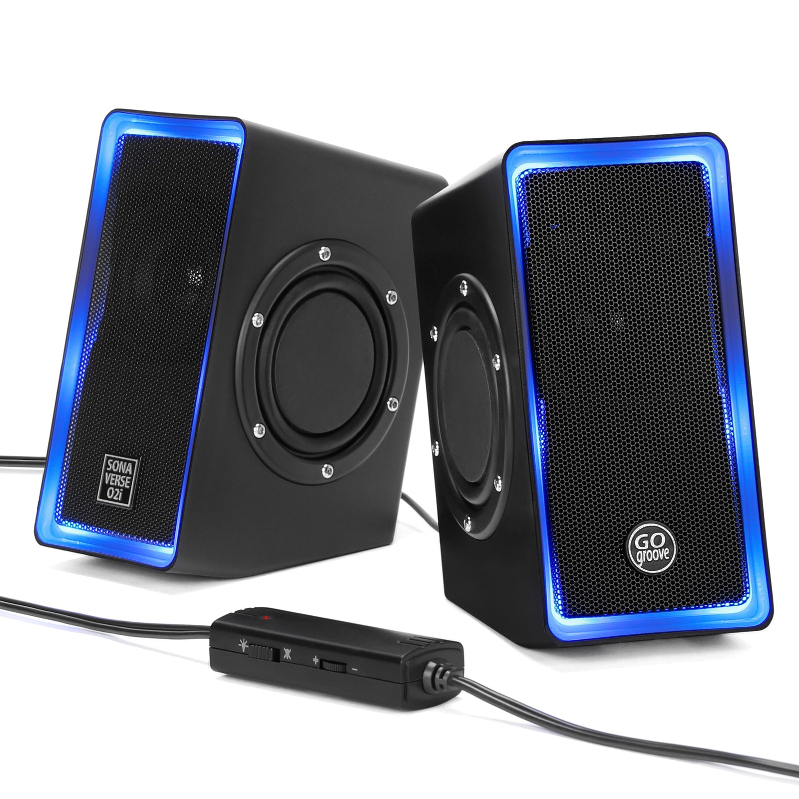 GOgroove SonaVERSE O2i USB‑Powered LED Speaker Driver 2.0 – 14 W Peak