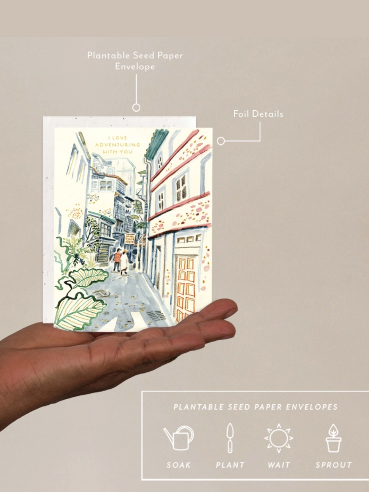 Adventuring with You - Seeded Card