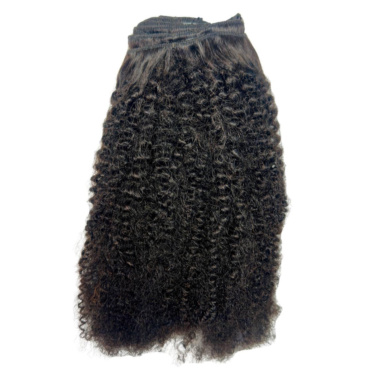 Afro Kinky Curly Clip-In 100% Human Hair Extensions