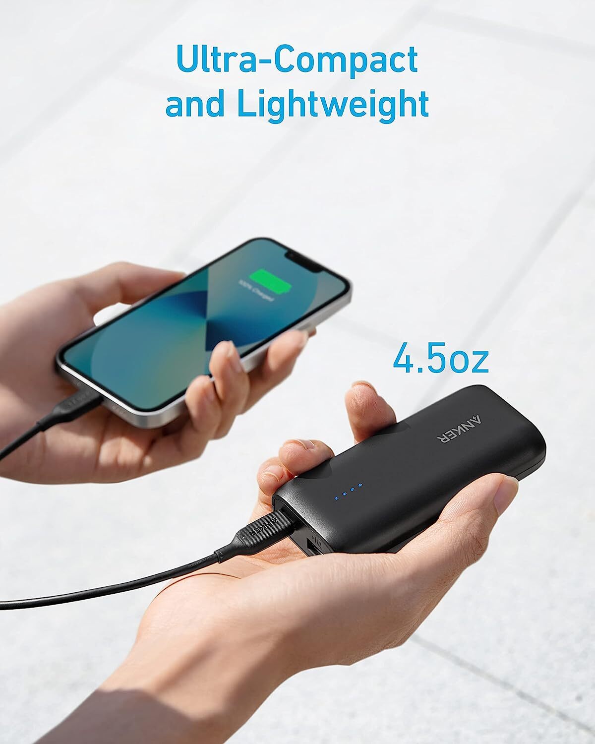 Anker Power Bank Dual USB Mini‑USB - USB‑C High-Capacity 5 V