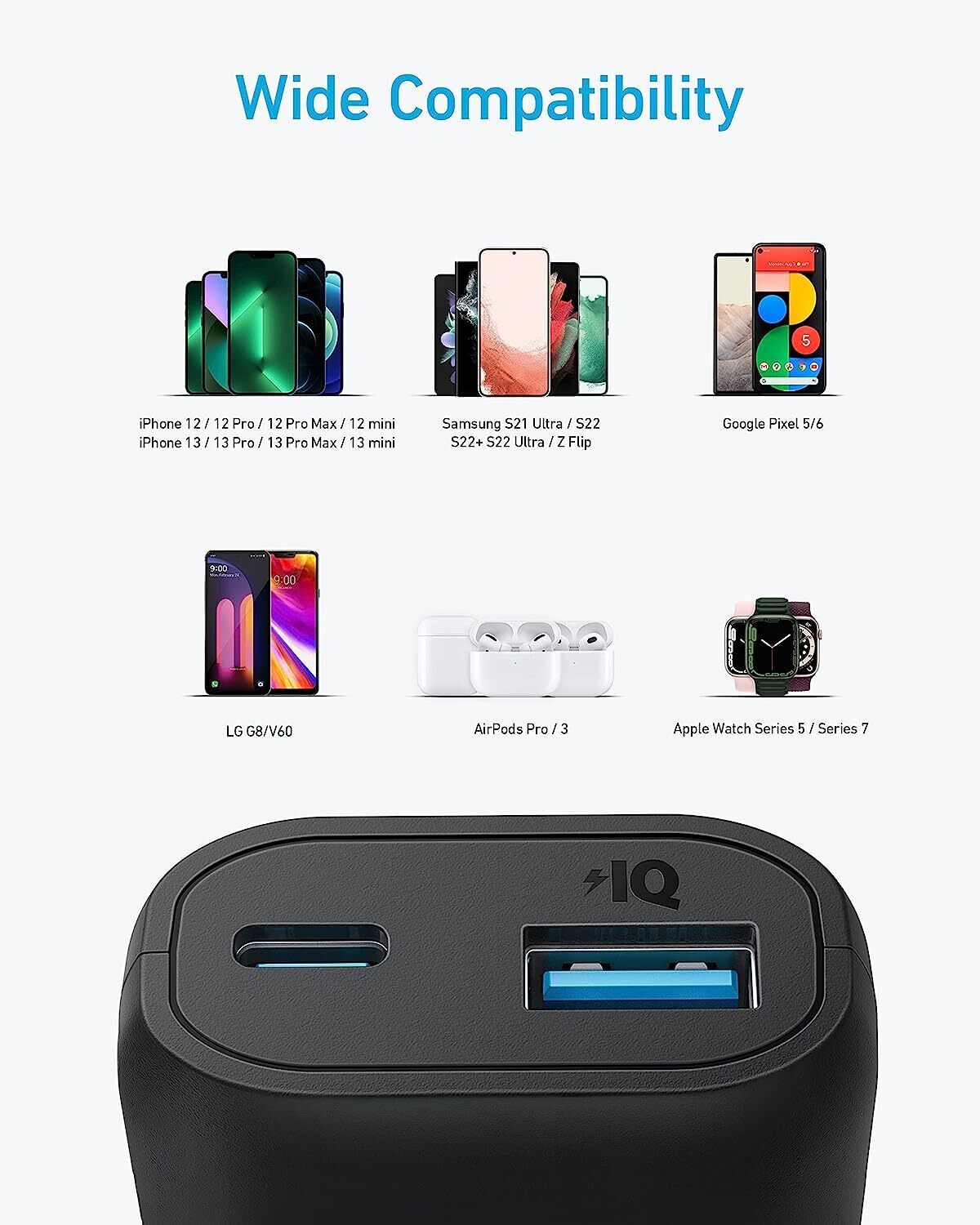Anker Power Bank Dual USB Mini‑USB - USB‑C High-Capacity 5 V