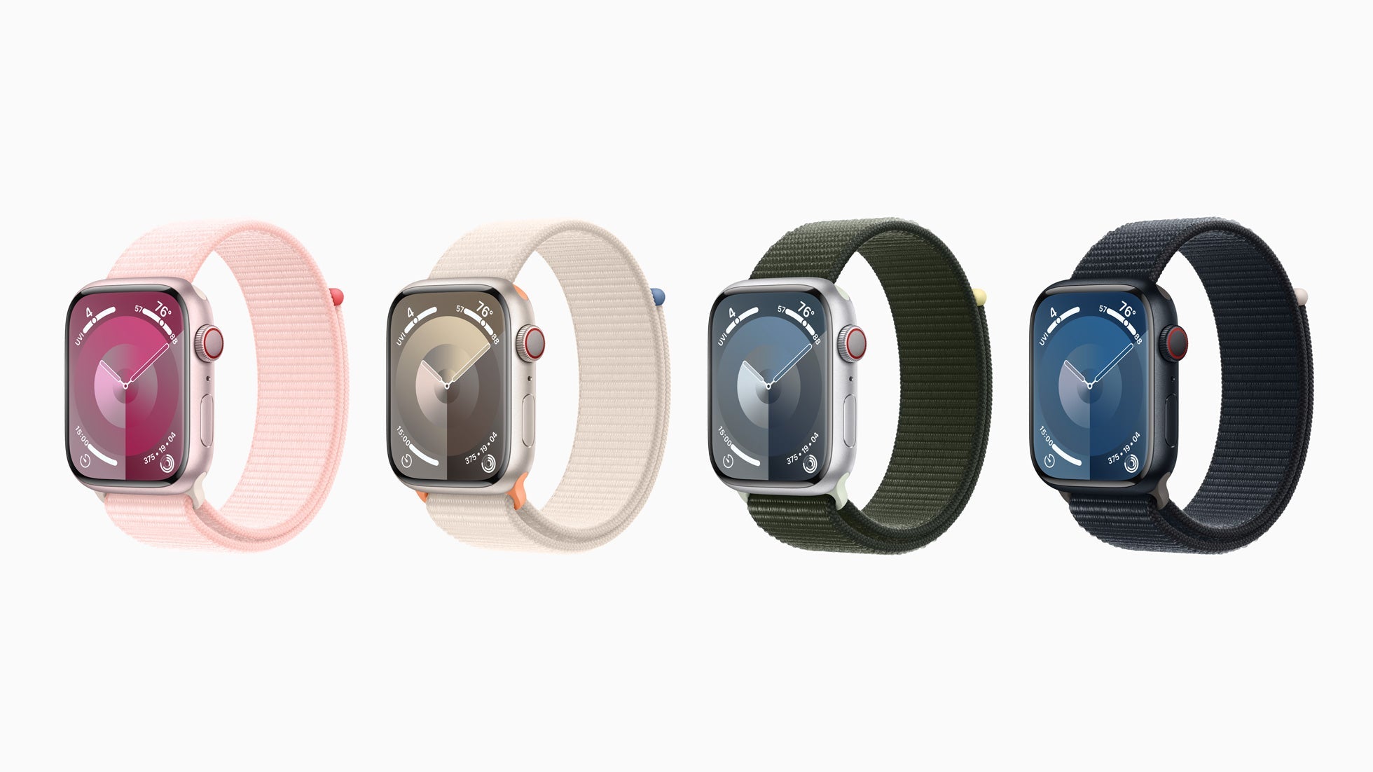 Apple Watch Series 9 (2023) – 45mm GPS Wi-Fi – Aluminum Case with Black Sport Band