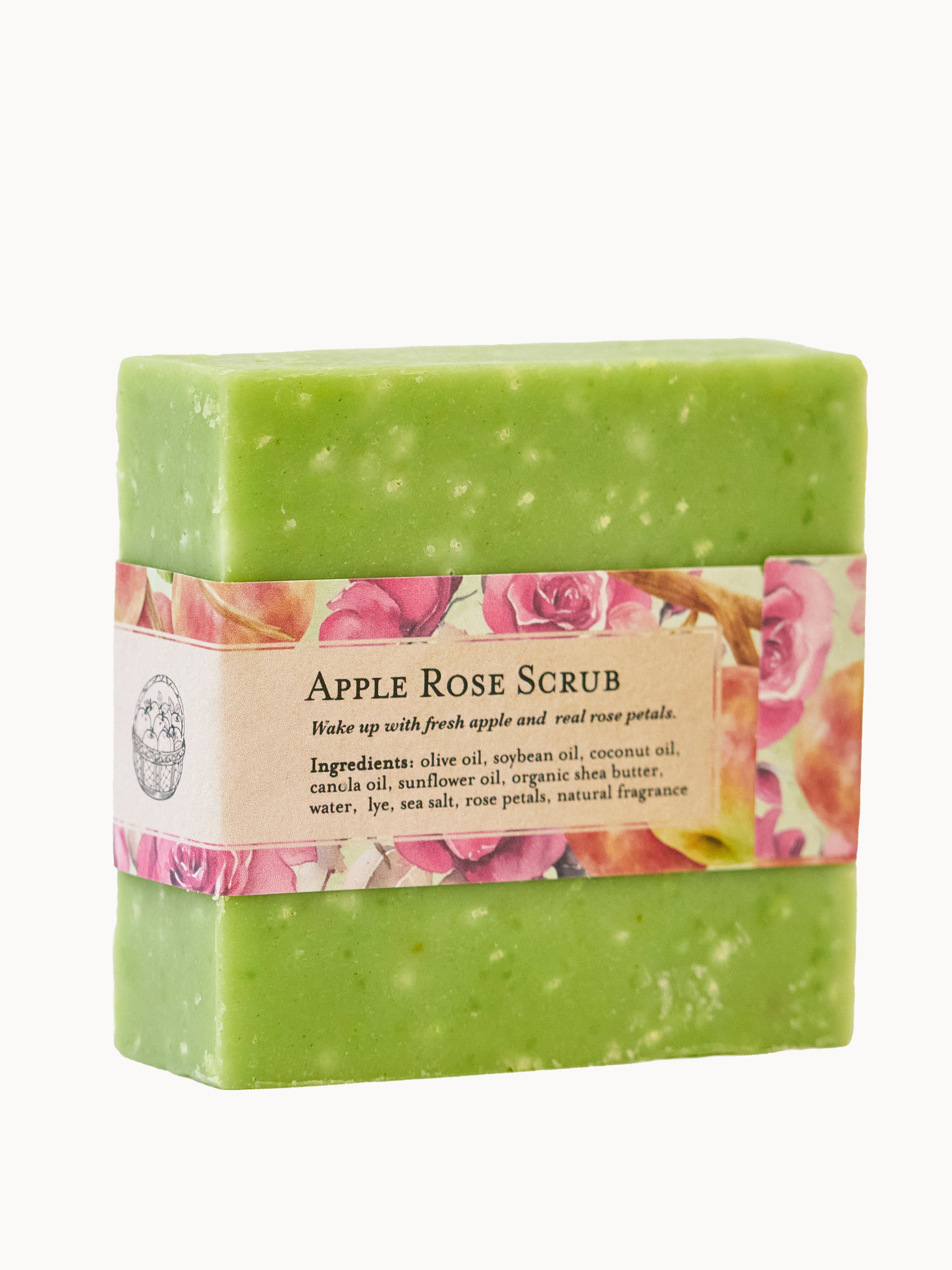 Apple Rose Soap Scrub Bar