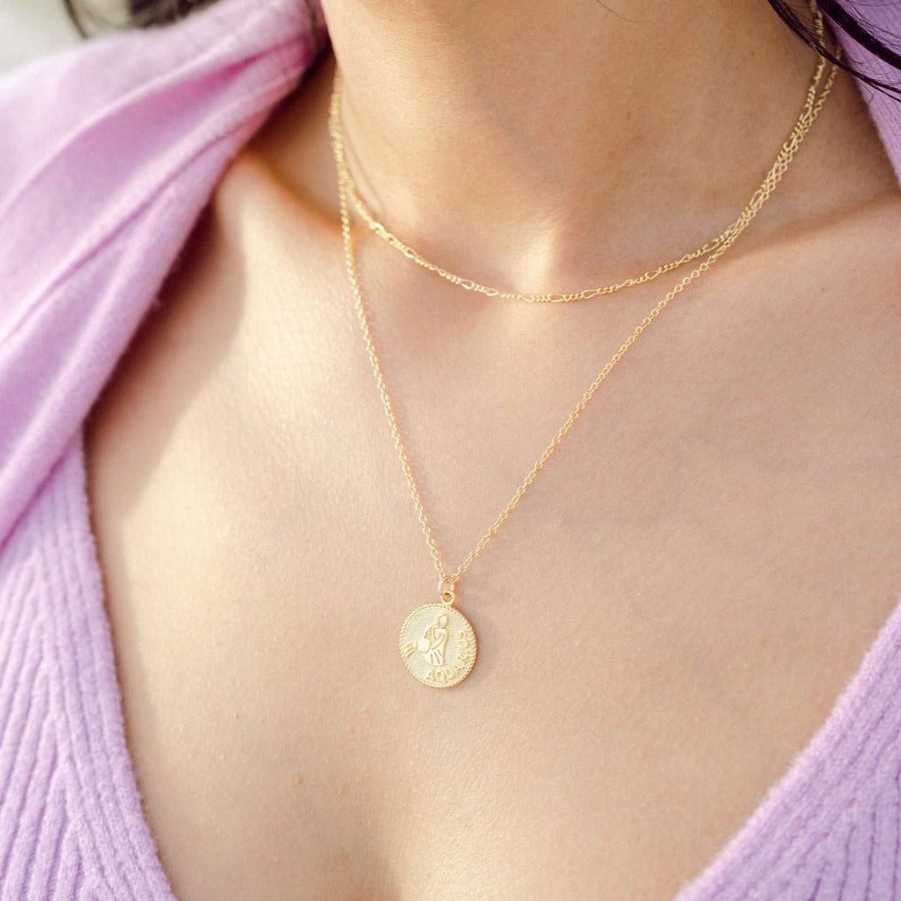 Aquarius Zodiac Necklace